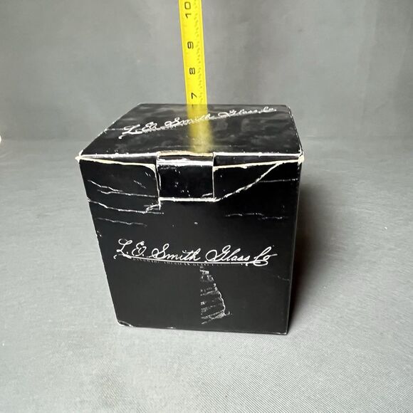 Vintage L.E. Smith Glass Company Box-Only-Covered Rooster - Picture 10 of 12